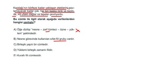 Sıradışı Analiz Yayınları TYT 10. Deneme Sınavı - Türkçe 14.  Soru