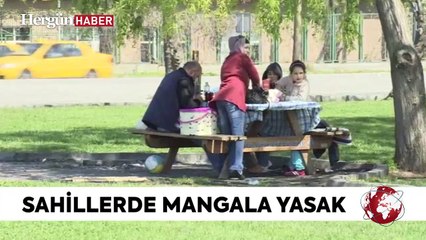 Sahilde mangal ve nargile yasak!