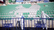Süper Lig maçının oynanacağı stat dezenfekte edildi