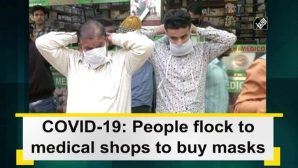 People flock to medical shops to buy masks amid coronavirus pandemic