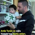 Arda Turan ve oğlu Hamza'nın mutlu anları