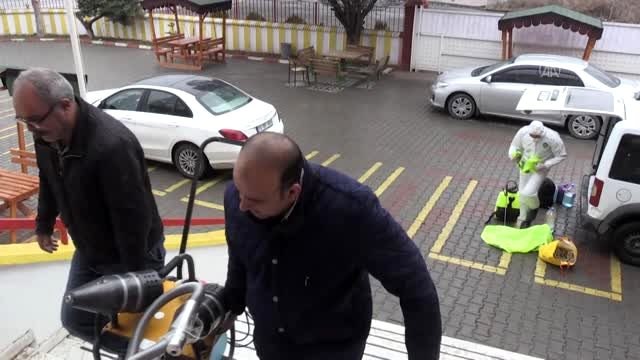 Iğdır'da eğitim kurumları yeni tip koronavirüs salgınına karşı dezenfekte ediliyor