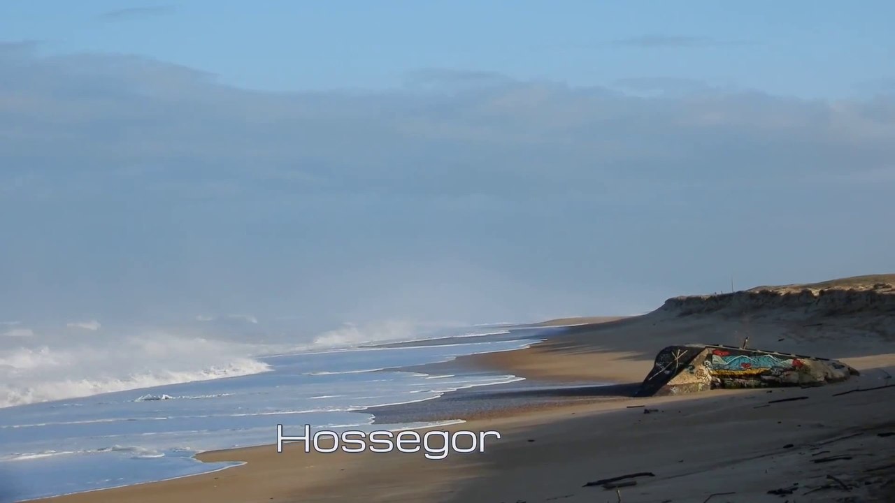 L'océan d'Hossegor a Capbreton le 14 mars 2020