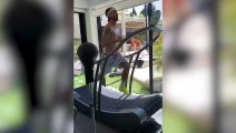 Sergio Ramos entrenando en casa