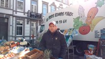 Moins de monde sur le marché de Verviers à cause du coronavirus