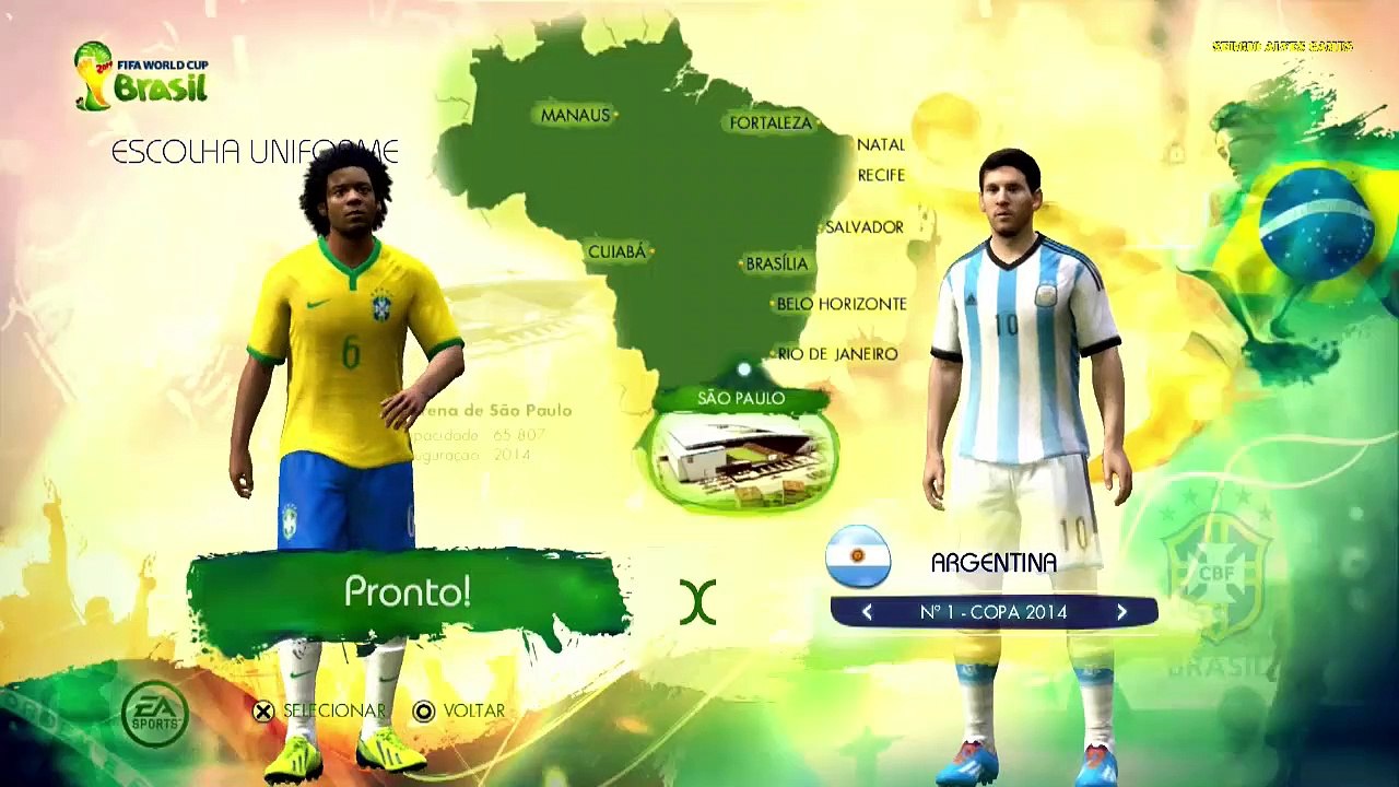 BRASIL X ARGENTINA - FIFA WORLD CUP BRASIL 2014 - COPA DO MUNDO - GRUPO D /JOGO 2 (PS3)