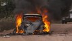 Mexique - La Ford Fiesta de Lappi en feu