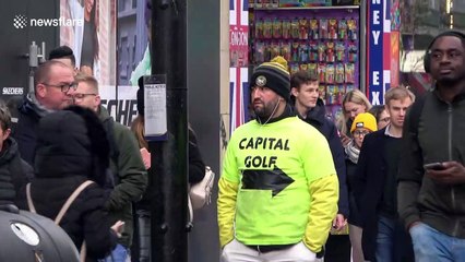 Central London remains busy despite WHO "social distancing" advice