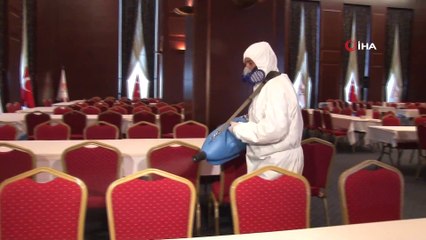 AK Parti Genel Merkezi, Kovid 19’a Karşı Dezenfekte Edildi