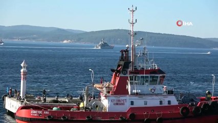 Rus Savaş Gemisi Çanakkale Boğazı’ndan Marmara'ya Doğru İlerliyor