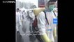 شاهد: الجيش التايواني يتدرب على سيناريو وقائي خشية تفشي وباء كورونا