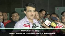 India great Ganguly confirms IPL postponement