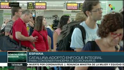 Cataluña adopta confinamiento como medida preventiva del coronavirus