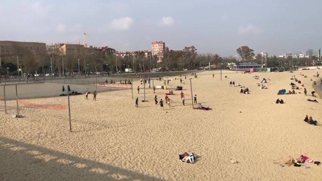 La playa de Barcelona este sábado