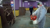 Bağcılar Belediyesi kapalı pazar alanını dezenfekte etti