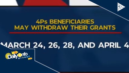 4Ps beneficiaries, patuloy na tatanggap ng ayuda sa kabila ng ECQ
