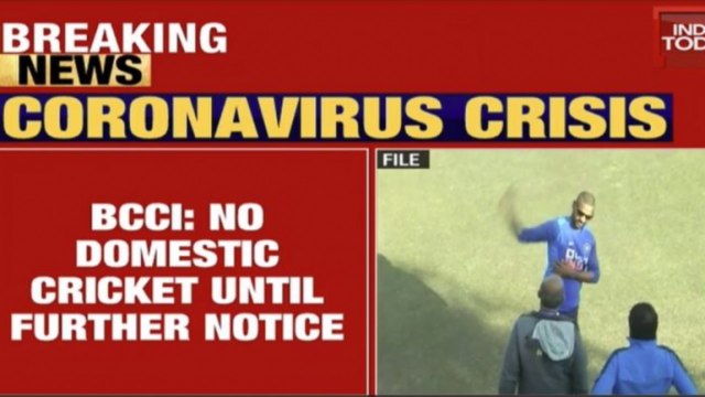 BCCI suspends domestic cricket over coronavirus outbreak