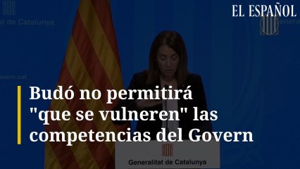 Budó no permitirá "que se vulneren" las competencias del Govern