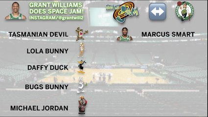 Boston Celtics Players As The "Tune Squad" In "Space Jam"