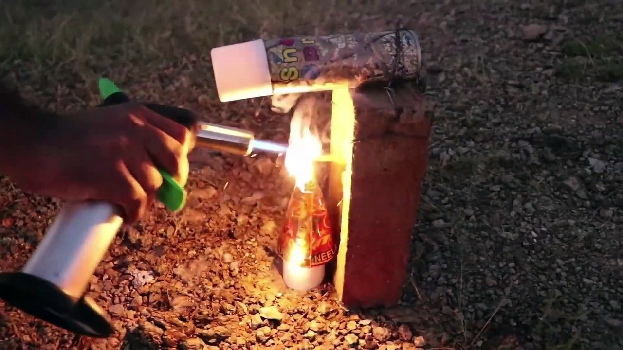 Snow Spray vs  Anar - Diwali Anar Experiment