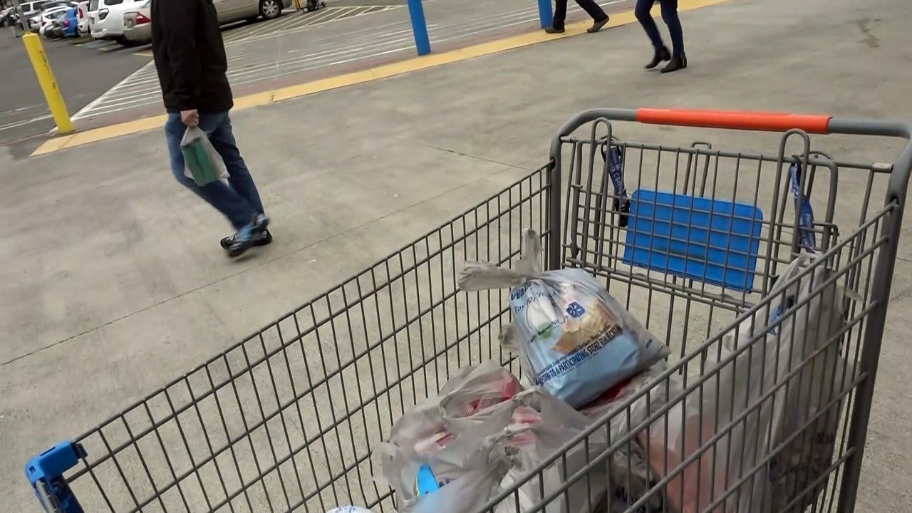 BDMV-116 Aruna & Hari Sharma after Shopping at Walmart Renton WA waiting for Hotel Transport Feb 12, 2020