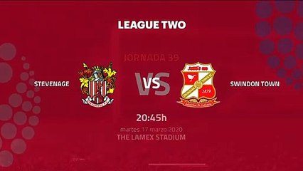 Previa partido entre Stevenage y Swindon Town Jornada 39 League Two