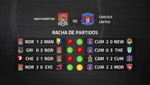 Previa partido entre Northampton y Carlisle United Jornada 39 League Two