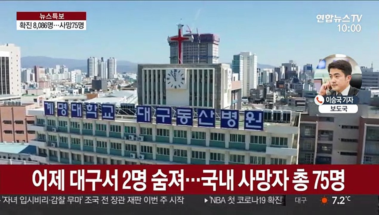 국내 확진 8천명 넘어…완치 700명 돌파
