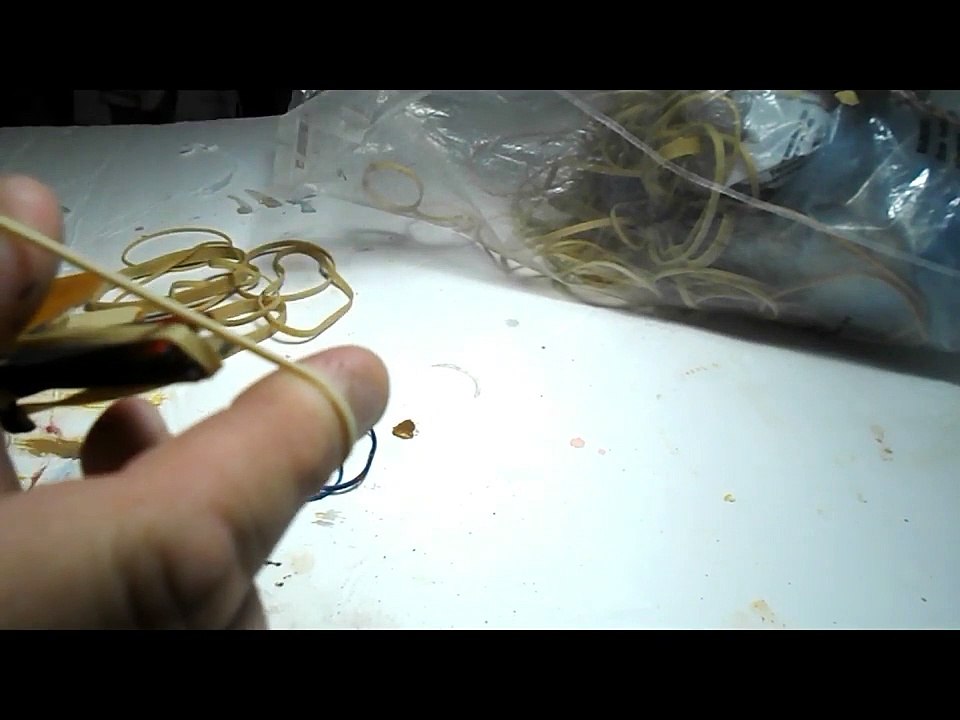 A four round magazine rubber band gun. Its a start