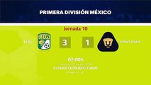 Resumen partido entre León y Pumas UNAM Jornada 10 Liga MX - Clausura