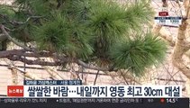 [날씨] 휴일 곳곳 눈·비…저녁부터 영동 폭설