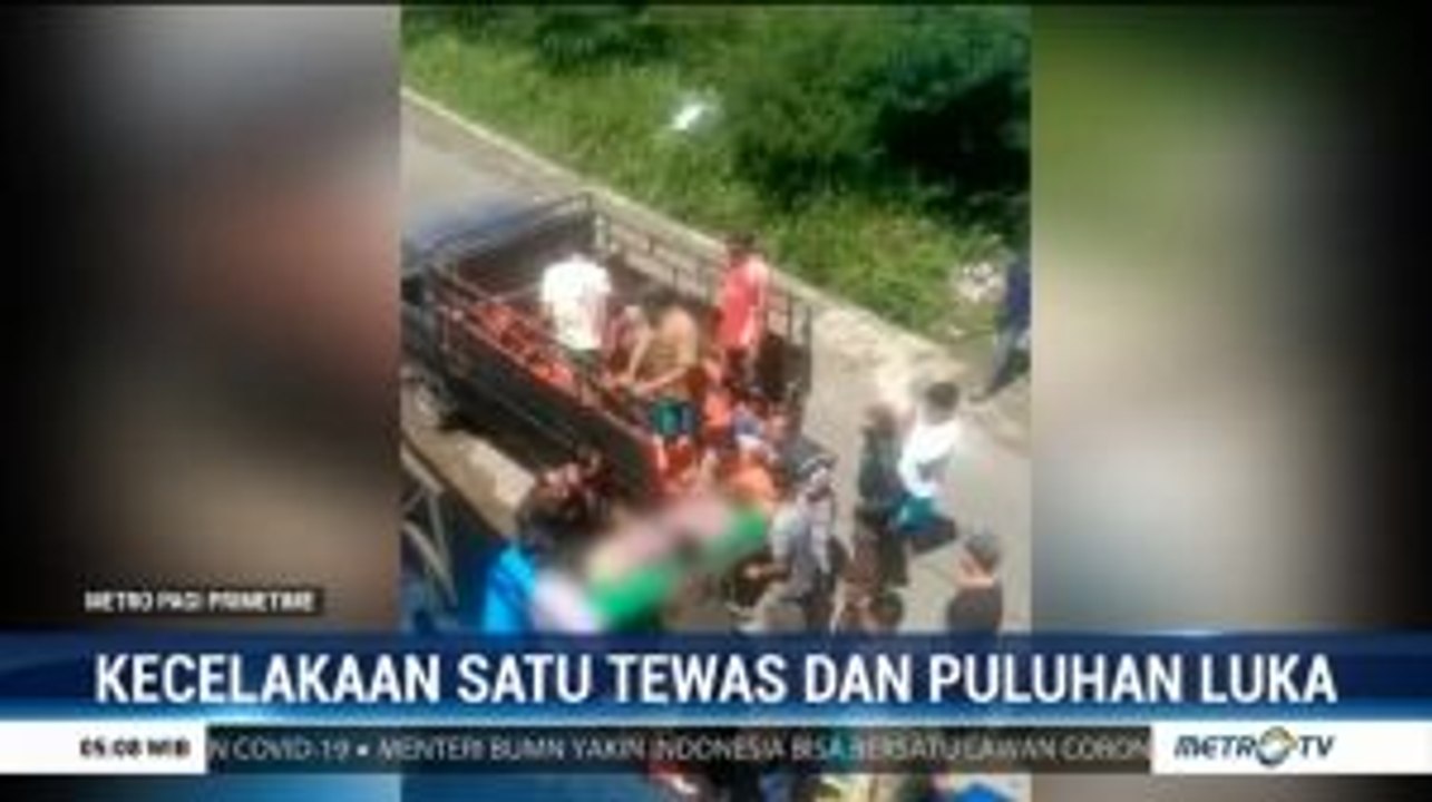 Tidak Kuat Menanjak Mobil Bak Terbalik Tewaskan Penumpang Di