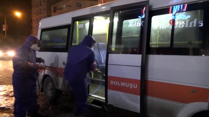 Ahlat’ta korona virüse karşı dezenfekte çalışması