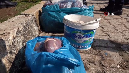 Mersin'de 91 kilo bozuk et ele geçirildi