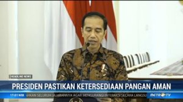 Presiden Pastikan Ketersediaan Pangan Aman