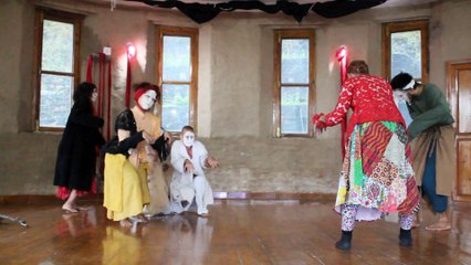 Decisions a butoh performance by Happy Ghosts (Adhila, Aisha, Delia,  Misaki, Myo, and Nui