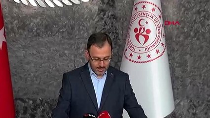 Gençlik ve Spor Bakanı Mehmet Muharrem Kasapoğlu Koronavirüsle ilgili konuştu