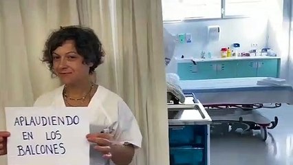 Varios sanitarios responden al homenaje en los balcones: "Este aplauso es para vosotros"