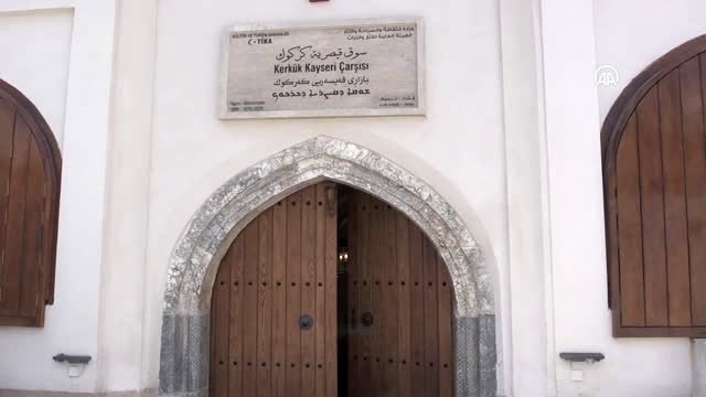 TİKA'nın onardığı Kerkük Kayseri Çarşısı esnafa teslim edildi