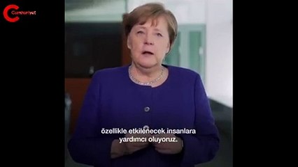 Merkel Tükçe alt yazılı video ile koronavirüse karşı uyardı!