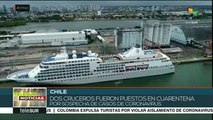 Chile: Gob. pone en cuarentena a dos cruceros por sospecha de COVID-19