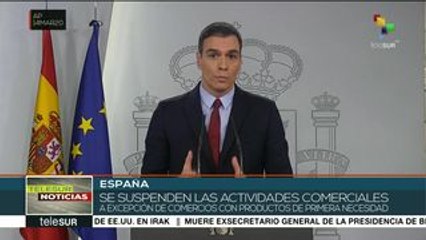 España: Gob. suspende actividades de comercios