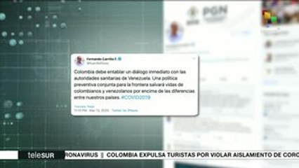 Procurador de Colombia llama a diálogo ante pandemia por el COVID-19