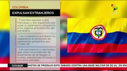Colombia expulsa a extranjeros que rompieron aislamiento obligatorio