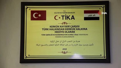 Tarihi Kayseri Çarşısı'nın onarımı Türkiye tarafından yapıldı