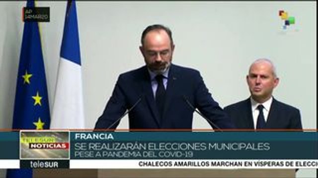Francia celebrará elecciones municipales pese a pandemia del COVID-19