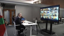 Urkullu durante la videoconferencia de presidentes autonómicos
