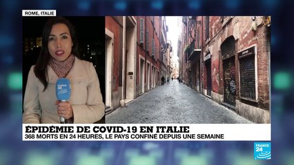 Coronavirus : nouveau record de décès en Italie, 368 morts en seulement 24 heures