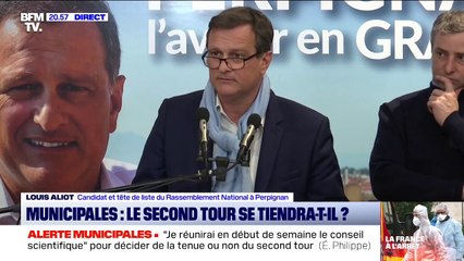 Municipales: Louis Aliot (RN) ne voit pas "comment pourrait se dérouler un deuxième tour"