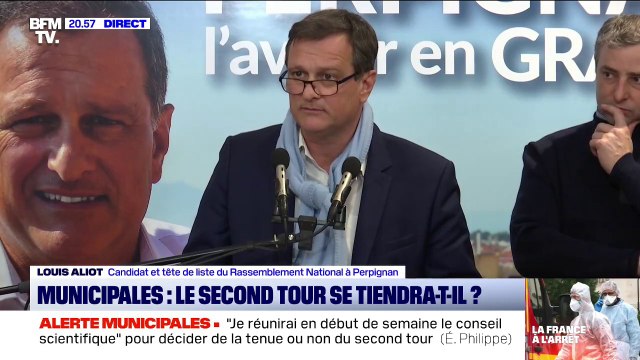 Municipales: Louis Aliot (RN) ne voit pas comment pourrait se dérouler un deuxième tour